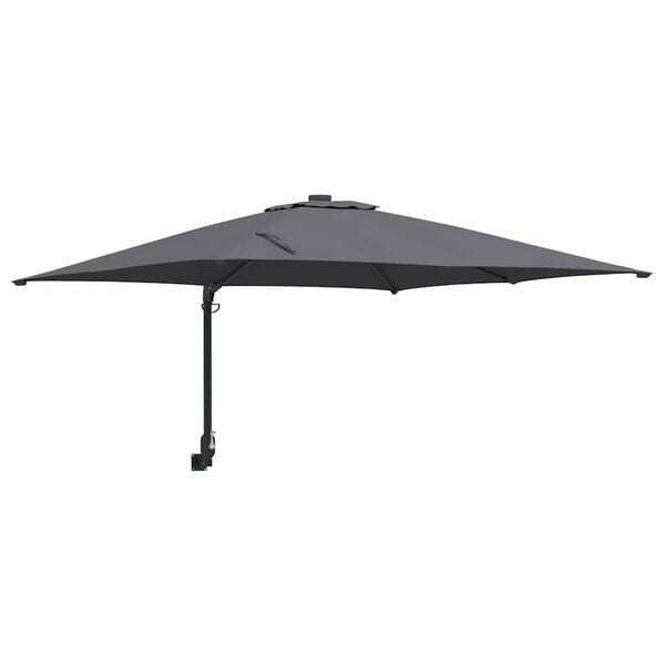vidaXL Parasol de Grădină Antracit și negru 248.5 x 247.5 x 160 cm