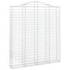 vidaXL Coșuri gabion arcuite,7 buc., 200x30x220/240cm, fier galvanizat