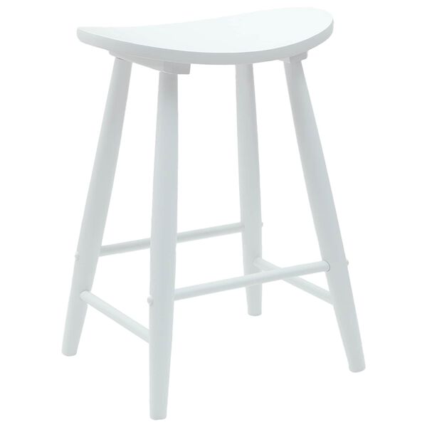 vidaXL Scaune de dining 2 pcs Alb 46 x 37 x 63 cm