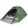 vidaXL Cort de camping cupolă pentru 4 persoane, verde, impermeabil