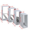 Set de 4 rafturi cuboid, alb