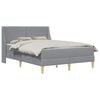 vidaXL Cadru de pat cu saltea Gri deschis 140 x 200 cm Poliester
