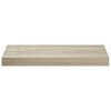 vidaXL Rafturi de perete suspendate, 2 buc., stejar, 50x23x3,8 cm, MDF