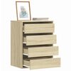 vidaXL Dulap colț cu sertare stejar sonoma 60x41x76 cm lemn prelucrat