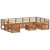vidaXL Set de canapele de exterior 10 buc. natural