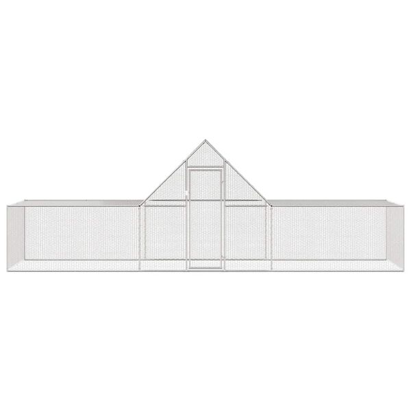 vidaXL Coteț pentru păsări, 6 x 2 x 2 m, oțel galvanizat