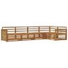 vidaXL Set de canapele de exterior 5 buc. natural Lemn Solid de Acacia