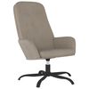 vidaXL Scaun de relaxare, gri deschis, catifea