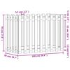 vidaXL Pat &icirc;nălțat grădină design gard 100x50x70 cm lemn de pin tratat