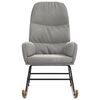 vidaXL Scaun balansoar, gri deschis, catifea