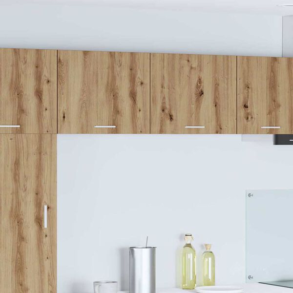 vidaXL Dulap suspendat 2 pcs Stejar Artisan și Alb 50 x 31 x 40 cm