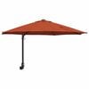 vidaXL Parasol de Grădină Terracota 248 x 248 x 148 cm