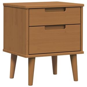 vidaXL Dulap de noapte MOLDE Caramel 40 x 35 x 48 cm Lemn masiv de pin