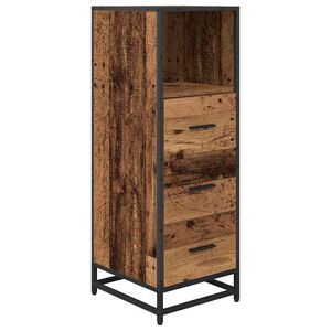 vidaXL Set de mobilier pentru baie Lemn Vechi 35 x 37,5 x 100 cm