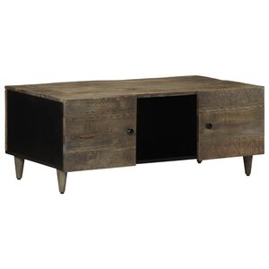 vidaXL Masuta de cafea gri deschis 100x54x40 cm lemn masiv de mango