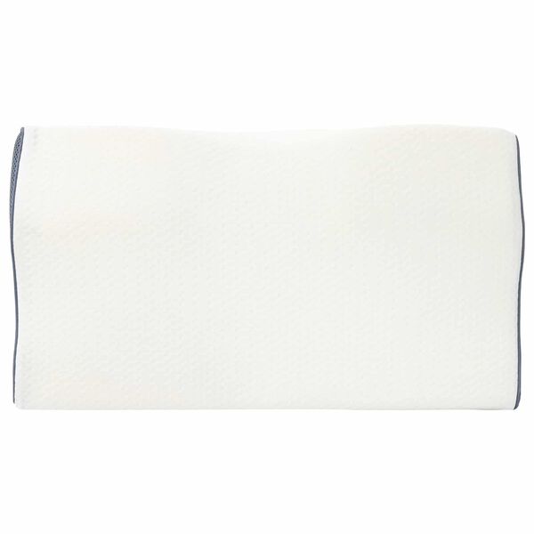vidaXL Pernă pentru g&acirc;t Alb Spumă cu Memorie 59 x 34,5 x 12 cm