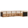 vidaXL Set de canapele de exterior 5 buc. natural Lemn Solid de Acacia