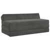 vidaXL Canapea Pat Pliabilă Gri &icirc;nchis 120 x 60 x 49 cm Țesătură