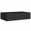 vidaXL Dulap de perete cu sertare, 2 buc., negru, 40x23,5x10 cm, MDF
