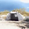 vidaXL Cort camping 2 persoane gri impermeabil setare rapidă