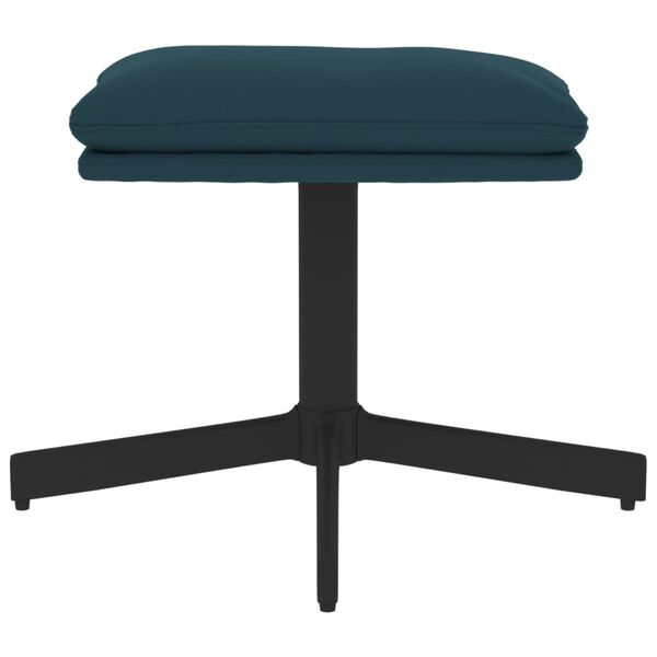 vidaXL Taburet, albastru, 60x60x36, catifea