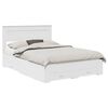 vidaXL Cadru de pat cu sertar Alb 160 x 200 cm Lemn prelucrat