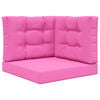 vidaXL Perna pentru canapea de exterior 3 pcs Roz Poliester