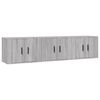 vidaXL Dulapuri TV montate pe perete, 3 buc., gri sonoma 57x34,5x40 cm