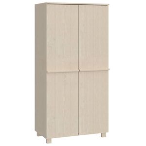 vidaXL Dulap haine &bdquo;HAMAR&rdquo; maro miere 89x50x180 cm, lemn masiv de pin