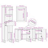 vidaXL Set mobilier de baie, 4 piese, lemn masiv de acacia