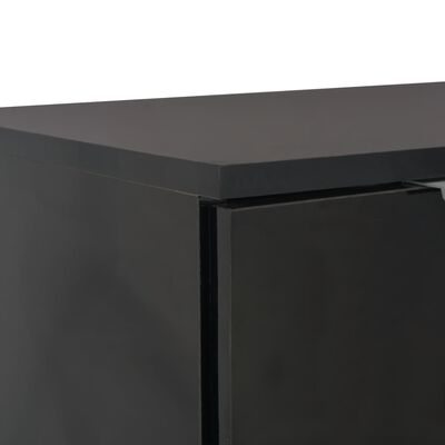 vidaXL Dulap, negru extralucios, 71x35x80 cm, lemn prelucrat