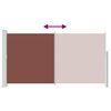vidaXL Copertină laterală retractabilă de terasă, maro, 170 x 300 cm