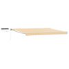 vidaXL Cort electric retractabil Galben și alb 5 x 3 m