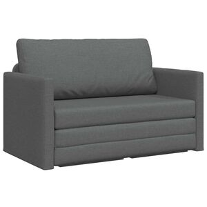 vidaXL Pat canapea Gri &icirc;nchis 124 x 71 x 78 cm țesătură