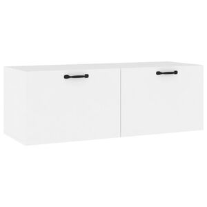 vidaXL Dulap de perete, alb, 100x36,5x35 cm, lemn prelucrat