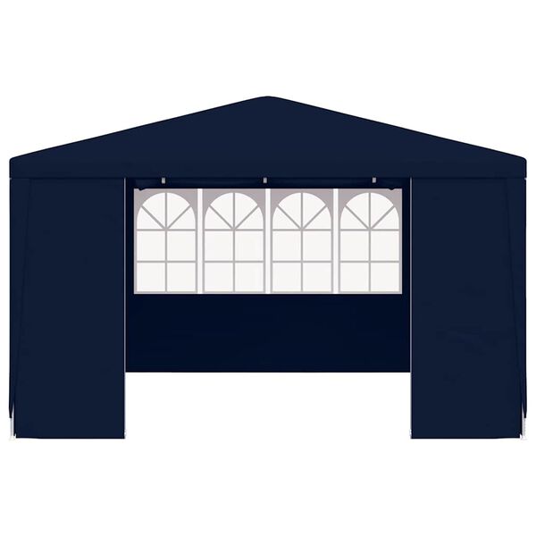 vidaXL Cort de petrecere profesional cu pereți albastru 4x4 m 90 g/m²
