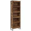 vidaXL Dulap pentru cărți 60 x 30 x 189,5 cm Lemn prelucrat Lemn Vechi