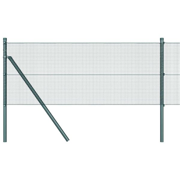 vidaXL St&acirc;lp de gard. Verde 50 x 0,8 m (plasă de 12 x 12 mm)