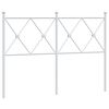 vidaXL Tăblie de pat de schimb metalică, alb, 120 cm
