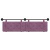vidaXL Cap de pat suspendat Pe perete Violet 190 x 55 x 5 cm Catifea