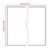 vidaXL Prelata transparenta cu ochiuri 5x8 m polietilena
