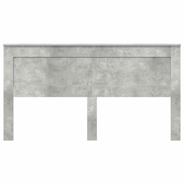 vidaXL Tăblie cap cu headboard Gri din beton 200 cm Lemn compozit