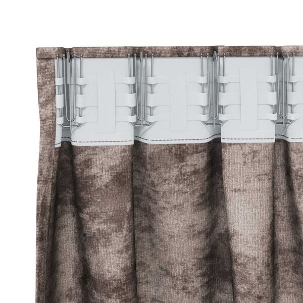 vidaXL Cortine din catifea 2 pcs Cappuccino 260 x 140 cm Catifea