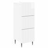 vidaXL Dulap cu sertare Alb foarte lucios 33 x 34,5 x 92 cm