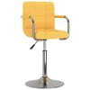 vidaXL Scaun de sufragerie, galben, material textil