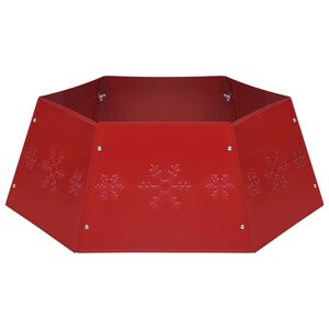 vidaXL Fustă brad de Crăciun, roșu, &Oslash;68x25 cm