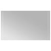 vidaXL Oglindă de baie cu LED Transparent 100 x 60 cm Dreptunghiular