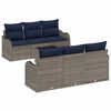 vidaXL Set de canapele pentru grădină Gri 55 x 55 x 37 cm poliratan