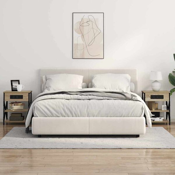 vidaXL Dulap de noapte Stejar Sonoma 41 x 31 x 51 cm Lemn compozit