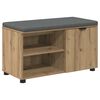 vidaXL Bancă pentru hol Stejar Artizanal 80 x 38 x 46 cm
